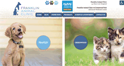 Desktop Screenshot of franklinanimalclinic.net