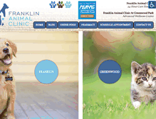 Tablet Screenshot of franklinanimalclinic.net